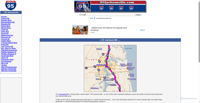 Security scan screenshot of https://i95jacksonville.com/