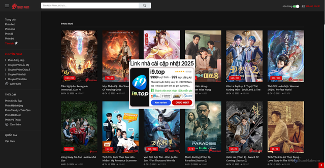 Security scan screenshot of https://nguonphimd.site/