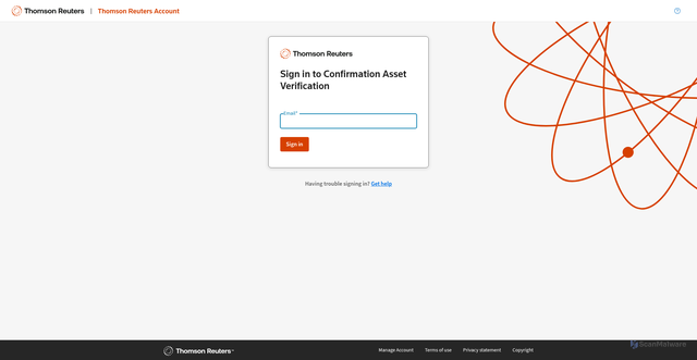 Security scan screenshot of https://av.confirmation.com
