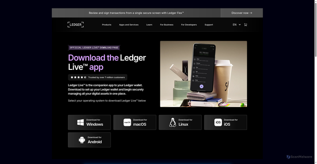Security scan screenshot of https://start-us-ledger-eng.netlify.app/