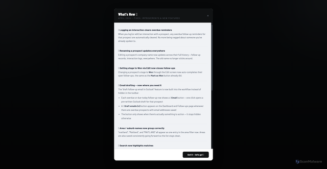 Security scan screenshot of https://staff-crm.pages.dev/