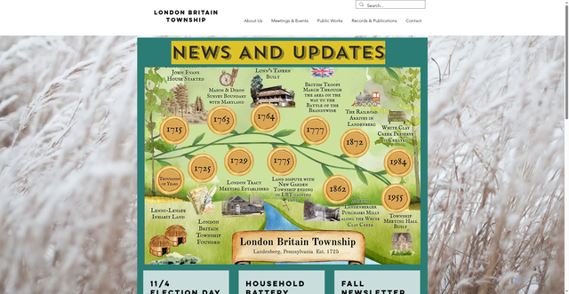 Security scan screenshot of https://www.londonbritaintownship-pa.gov/