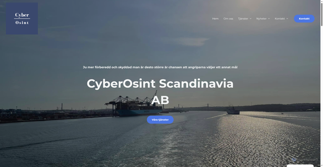 Security scan screenshot of https://cyberosint.se