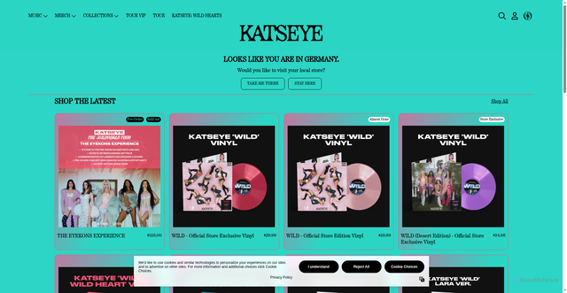 Security scan screenshot of https://katseye.world