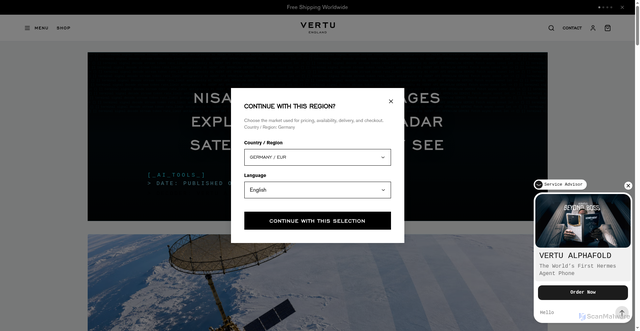 Security scan screenshot of https://vertu.com/ai-tools/nisar-antarctica-images-radar-satellite-explained?srsltid=AfmBOoqus82gjrln2ay4evccbcUCyqiB6UicpjQ6TyKpm6w1JdCeBl3U