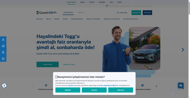 Security scan screenshot of https://www.garantibbva.com.tr