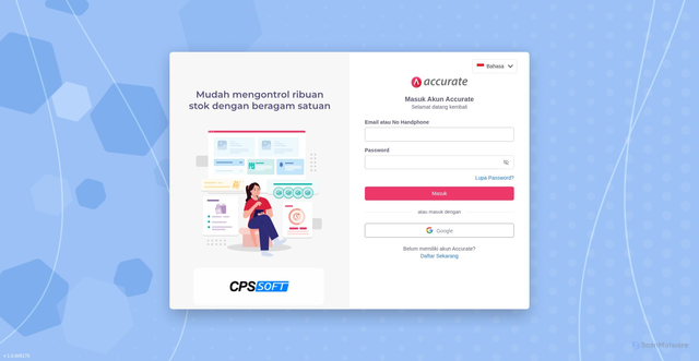 Security scan screenshot of https://zeus.accurate.id