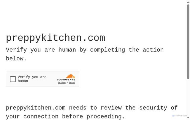 Security scan screenshot of https://preppykitchen.com/how-to-carve-a-turkey/
