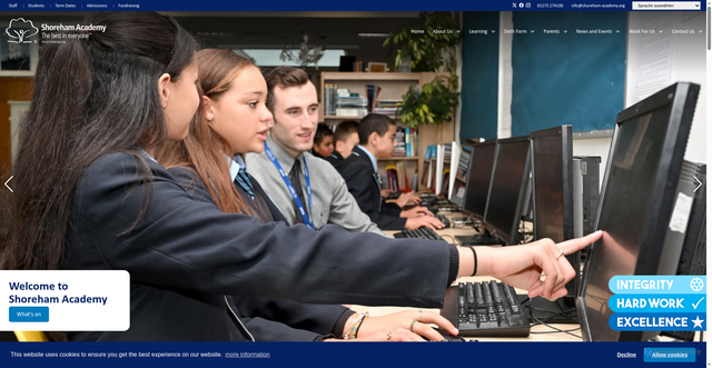 Security scan screenshot of https://www.shoreham-academy.org/