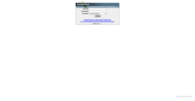 Security scan screenshot of https://market-atl.carrierpoint.com