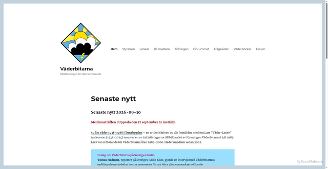 Security scan screenshot of https://vaderbitarna.se