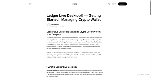 Security scan screenshot of https://starting.ghost.io/desktop-us/