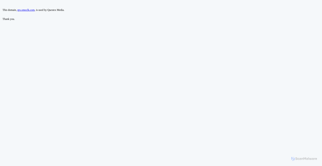 Security scan screenshot of https://qtx.omeclk.com
