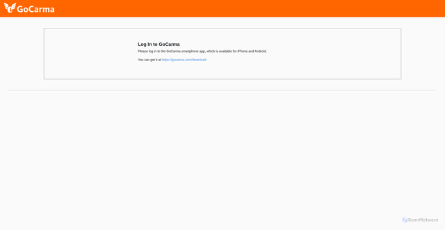 Security scan screenshot of https://api.gocarma.com