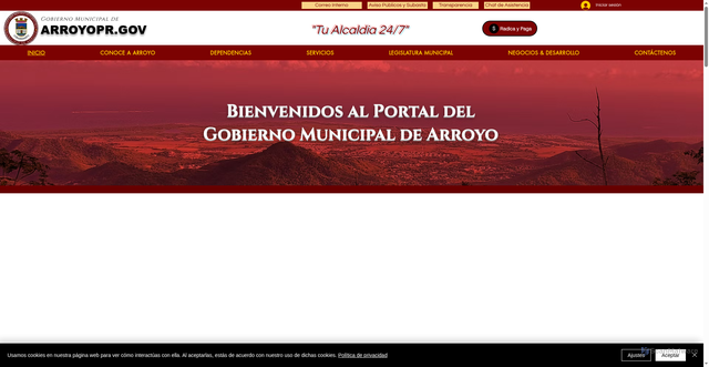 Security scan screenshot of https://www.arroyopr.gov/