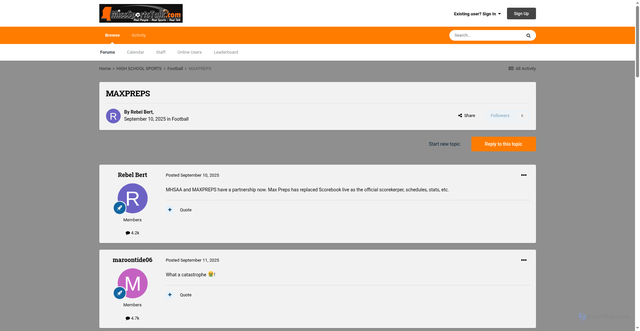 Security scan screenshot of https://misssportstalk.com/topic/13027-maxpreps/