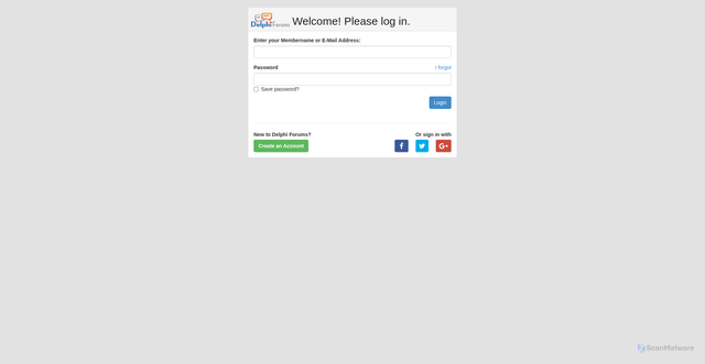 Security scan screenshot of https://forums.delphiforums.com