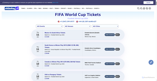 Security scan screenshot of https://www.eticketing.co/sports-tickets/fifa-world-cup-tickets/