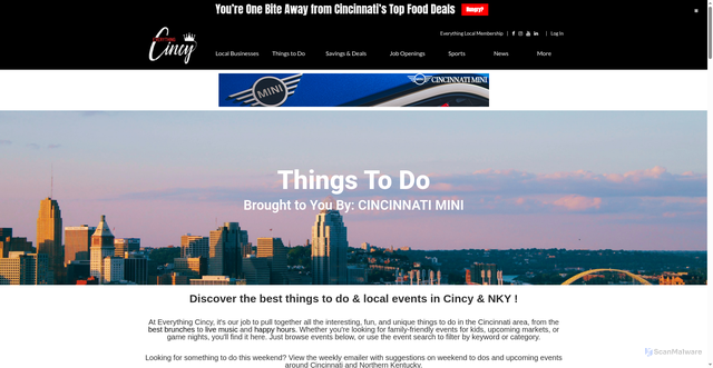 Security scan screenshot of https://www.everythingcincy.com/events