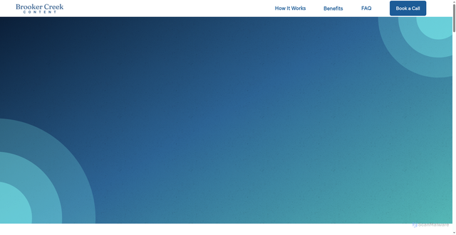 Security scan screenshot of https://www.brookercreekcontent.com/