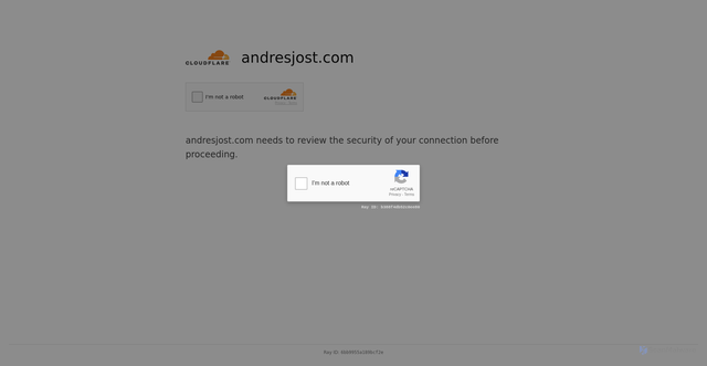 Security scan screenshot of https://andresjost.com