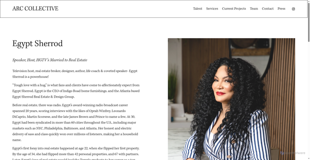 Security scan screenshot of https://www.arccltv.com/egypt-sherrod