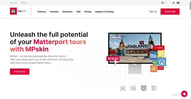 Security scan screenshot of https://mpskin.com