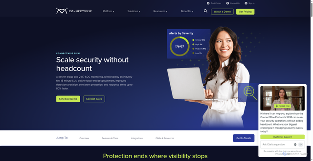 Security scan screenshot of https://perchsecurity.com