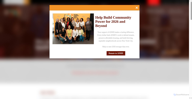 Security scan screenshot of https://anhd.org/
