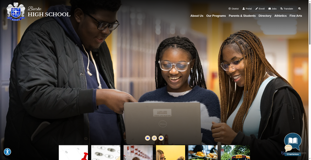 Security scan screenshot of https://burke.ccsdschools.com/