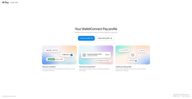 Security scan screenshot of http://pay-profiles-bs0k3xr24-walletconnect.vercel.app/