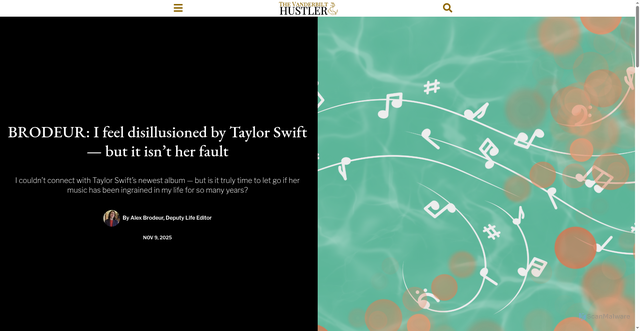 Security scan screenshot of https://vanderbilthustler.com/2025/11/09/brodeur-i-feel-disillusioned-by-taylor-swift-but-it-isnt-her-fault/