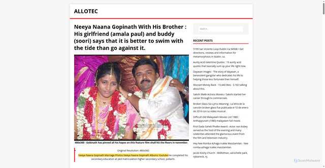 Security scan screenshot of https://salletec.pages.dev/post/neeya-naana-gopinath-with-his-brother/
