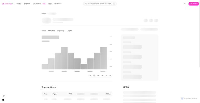 Security scan screenshot of https://web-fun-checkout-prototype-uniswap.vercel.app/explore/pools/ethereum/0x4e68ccd3e89f51c3074ca5072bbac773960dfa36