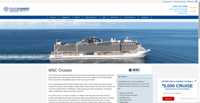 Security scan screenshot of https://www.expediacruises.com/en-US/900086/cruise-lines/MSC-Cruises