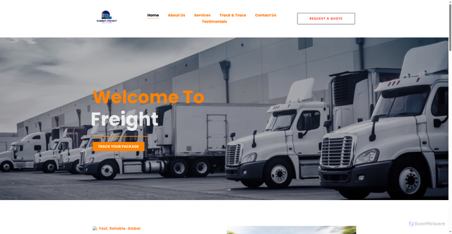 Security scan screenshot of https://summit-freight-solutions.com/