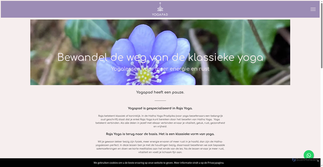 Security scan screenshot of https://yogapad.nu