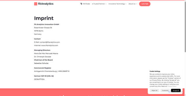 Security scan screenshot of https://fitanalytics.com