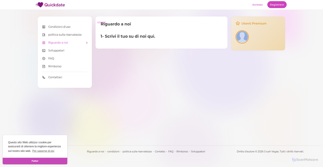 Security scan screenshot of https://crush.vegas/about?language=italian