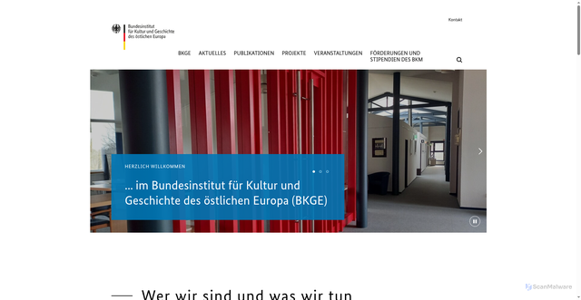 Security scan screenshot of https://www.bkge.de/