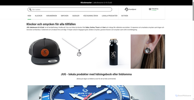 Security scan screenshot of https://jakobssonsurochguld.se
