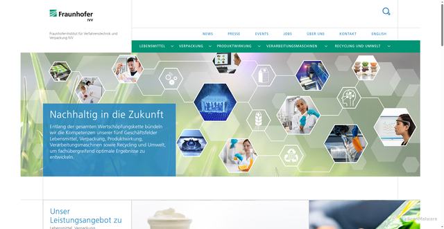Security scan screenshot of https://www.ivv.fraunhofer.de/