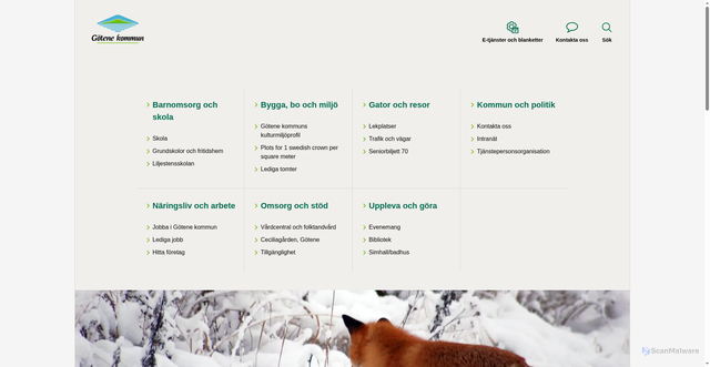 Security scan screenshot of https://www.gotene.se/