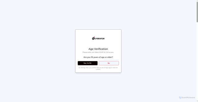 Security scan screenshot of https://www.guybrator.com