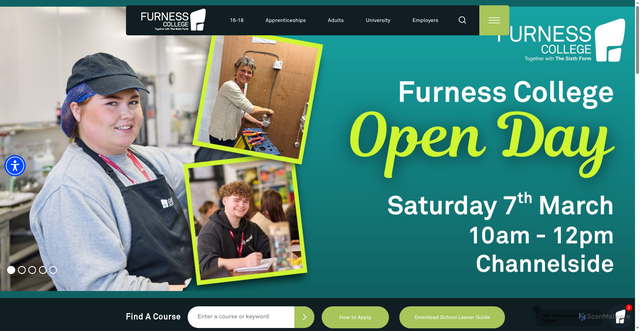 Security scan screenshot of http://www.furness.ac.uk/