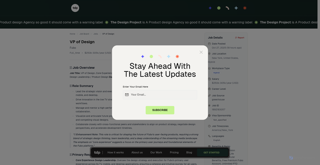 Security scan screenshot of https://designproject.io/jobs/jobs/vp-of-design-at-fubo-r2p1g2