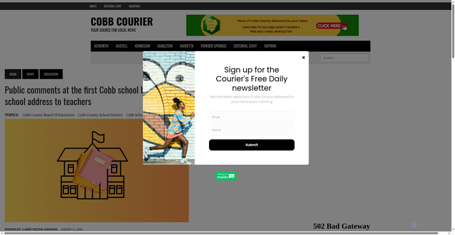 Security scan screenshot of ad.broadstreetads.com
