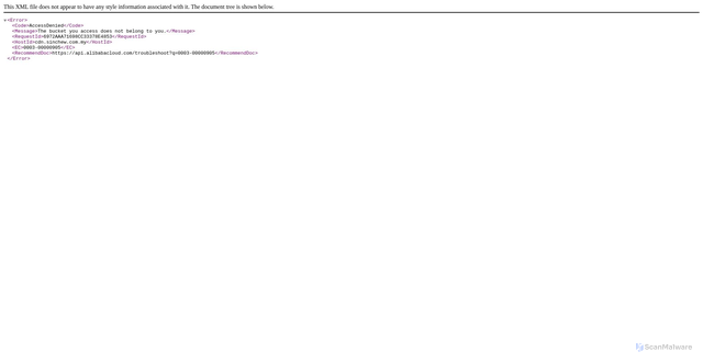 Security scan screenshot of https://cdn.sinchew.com.my