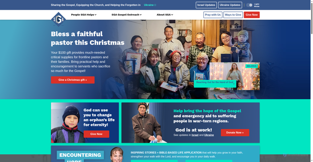 Security scan screenshot of https://www.sga.org/