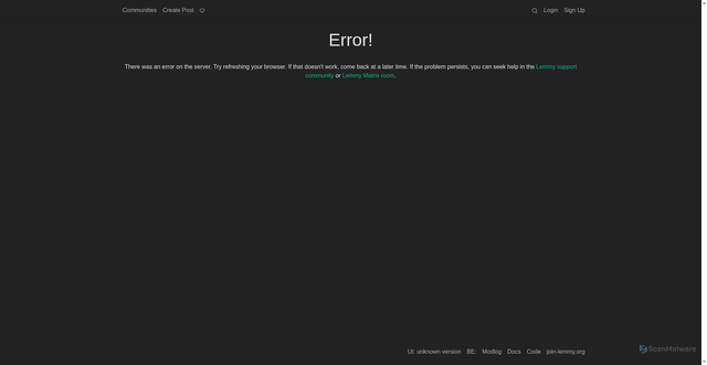 Security scan screenshot of https://lemmy.unboiled.info